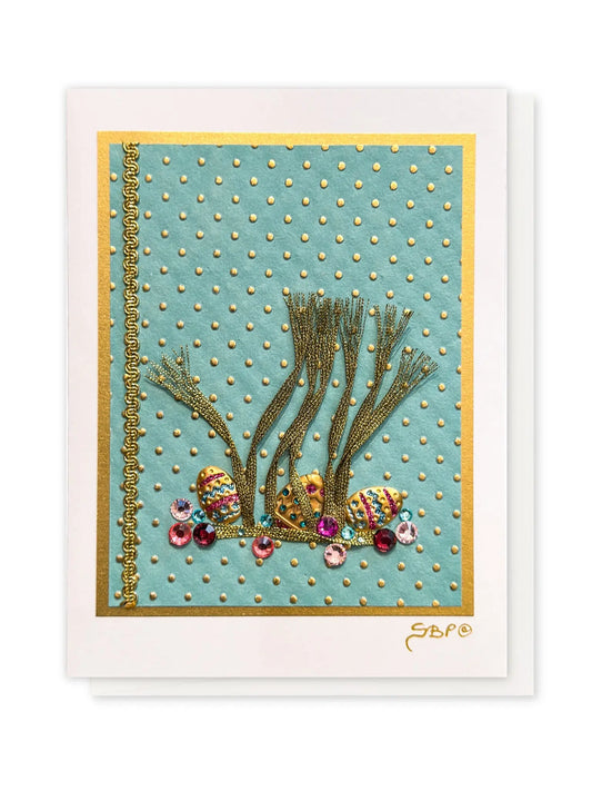 The Jeweled Meadow Handmade Easter Card by Suzy Purnell