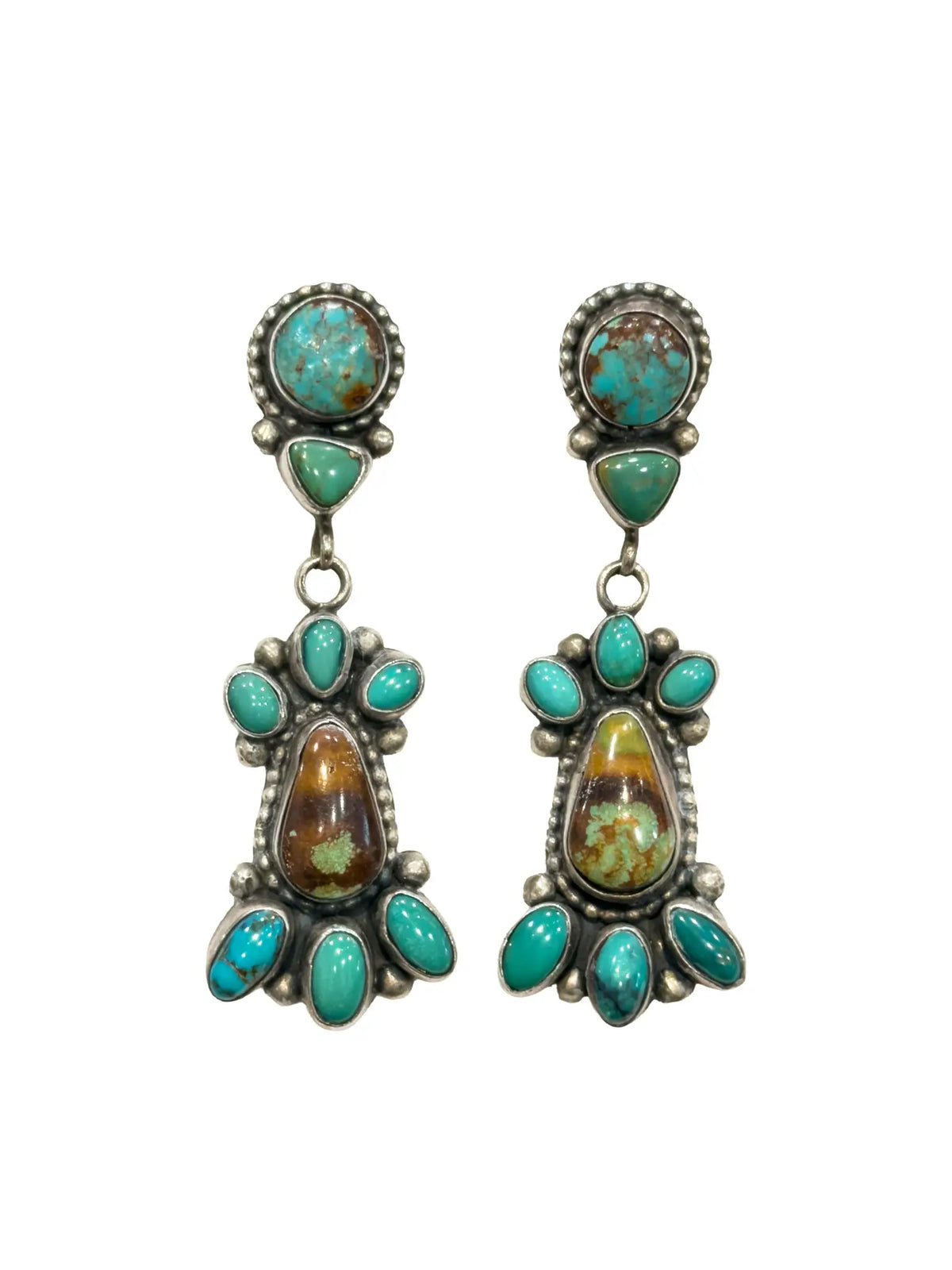 Concho Royston Turquoise Earrings Samsville