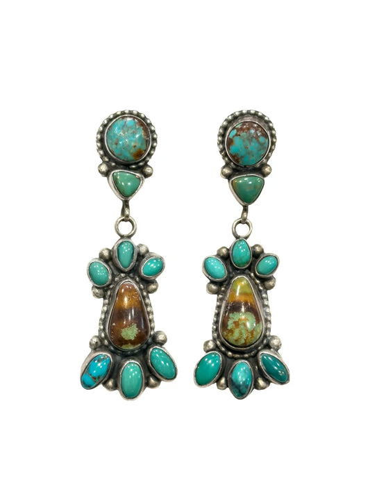 Concho Royston Turquoise Earrings Samsville